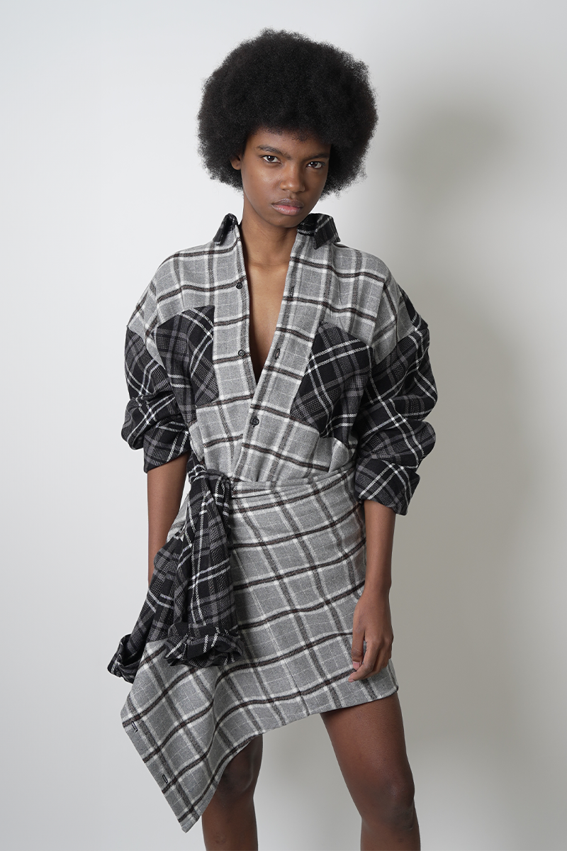 Camisa mixmatch cuadros