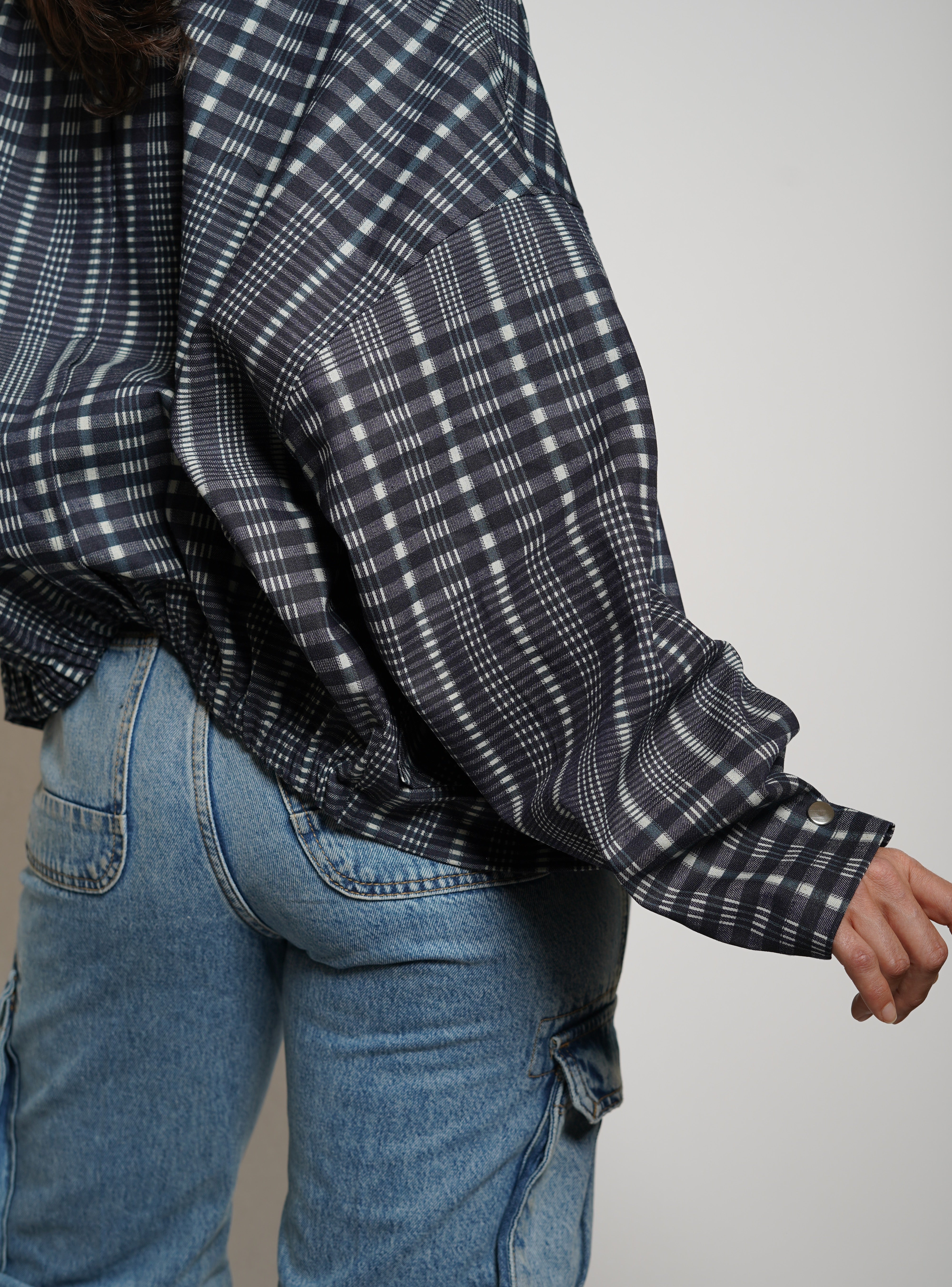 Kimono Cuadros Asimetricos