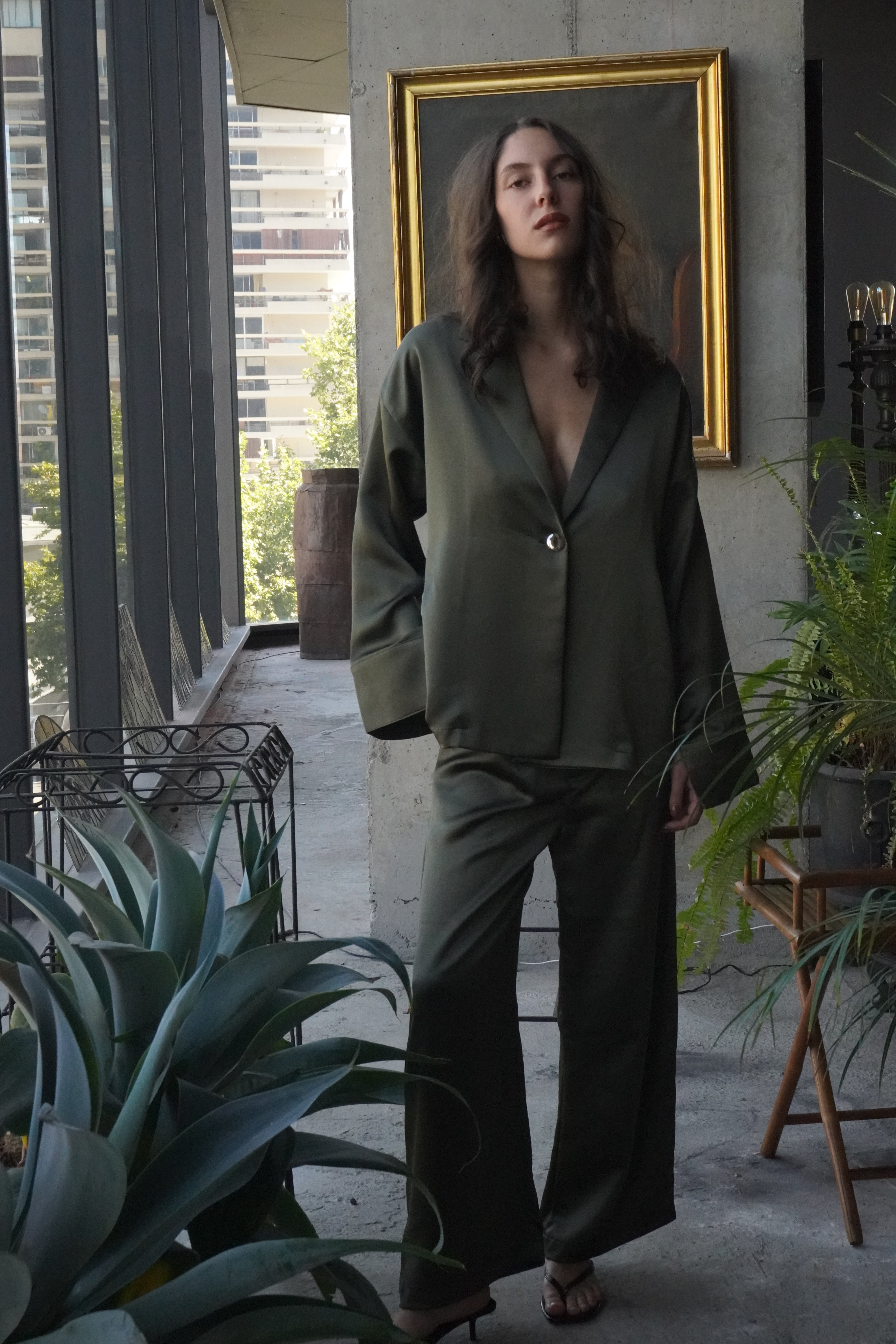 Camisa seda pijamero