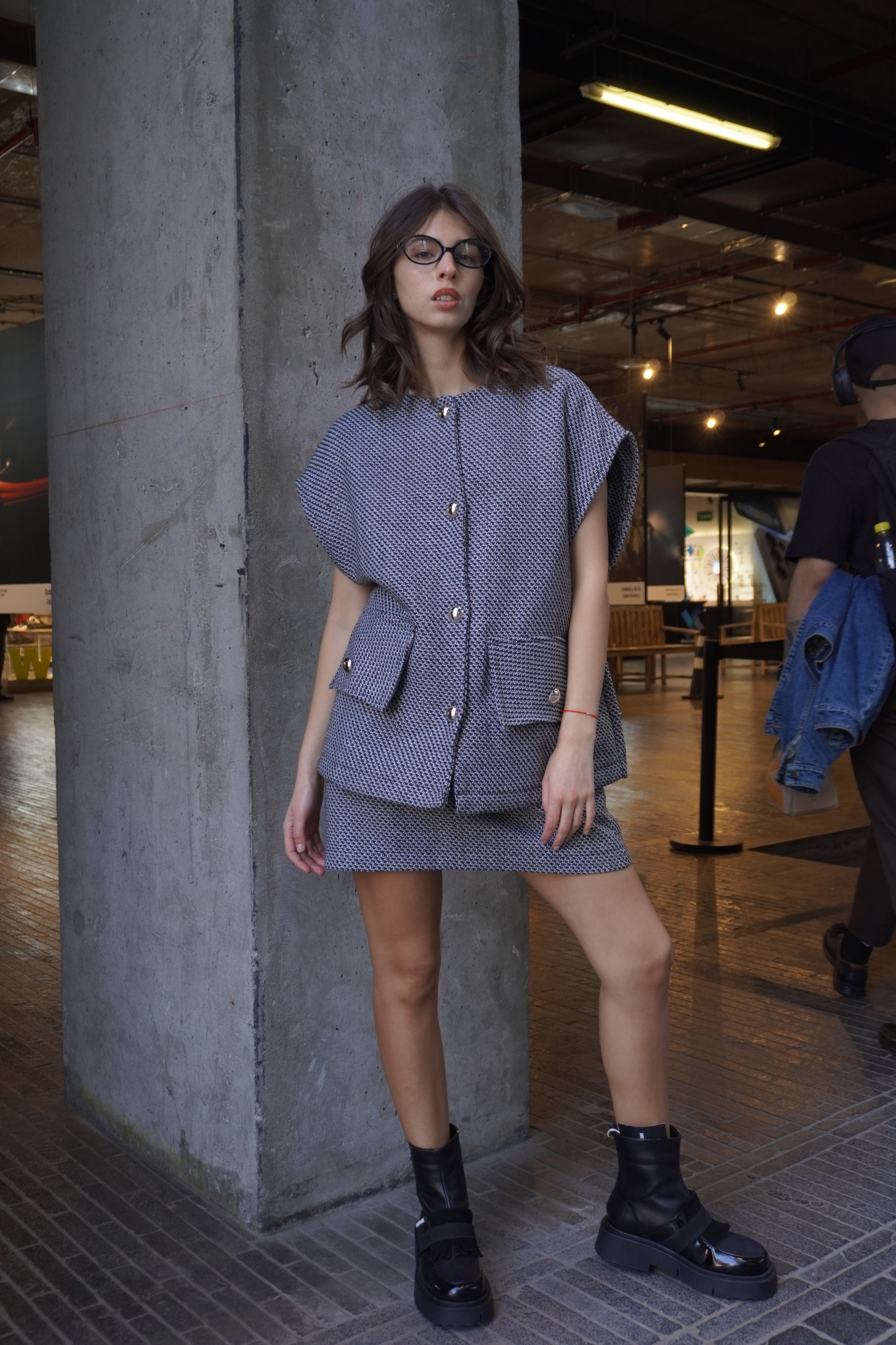 Falda mini tweed