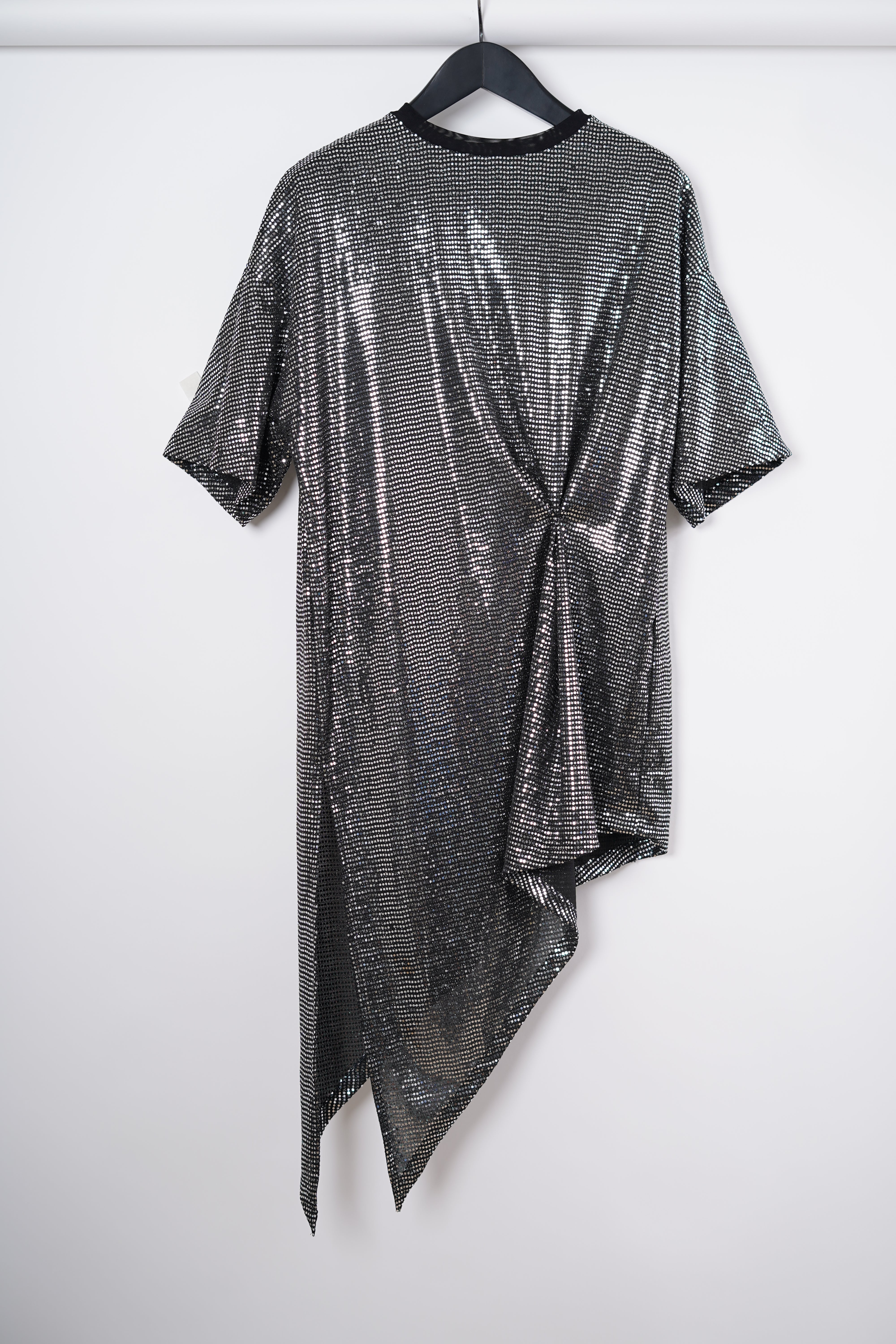 Vestido Brillo Asimetrico