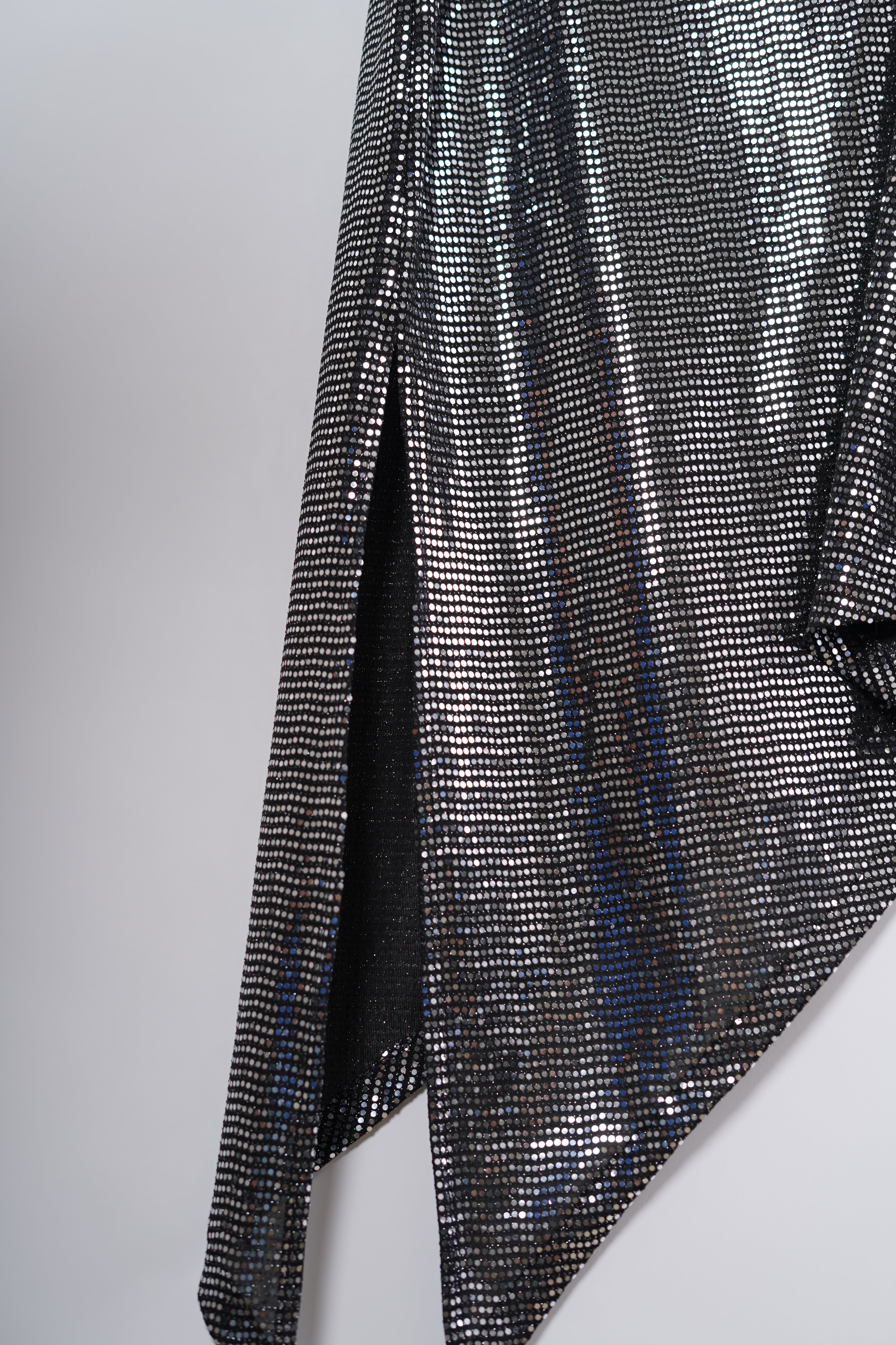 Vestido Brillo Asimetrico