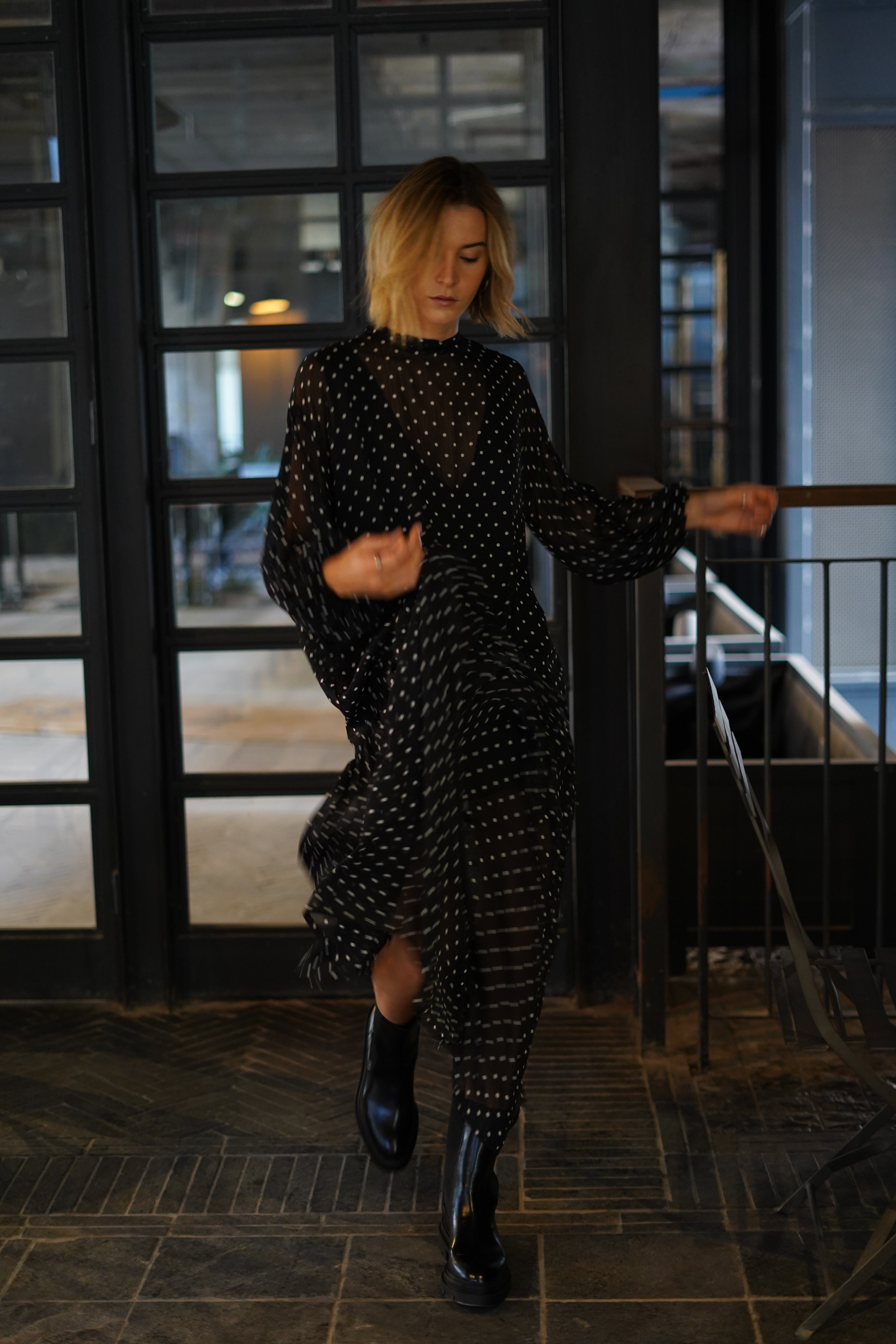 Maxivestido Lunares