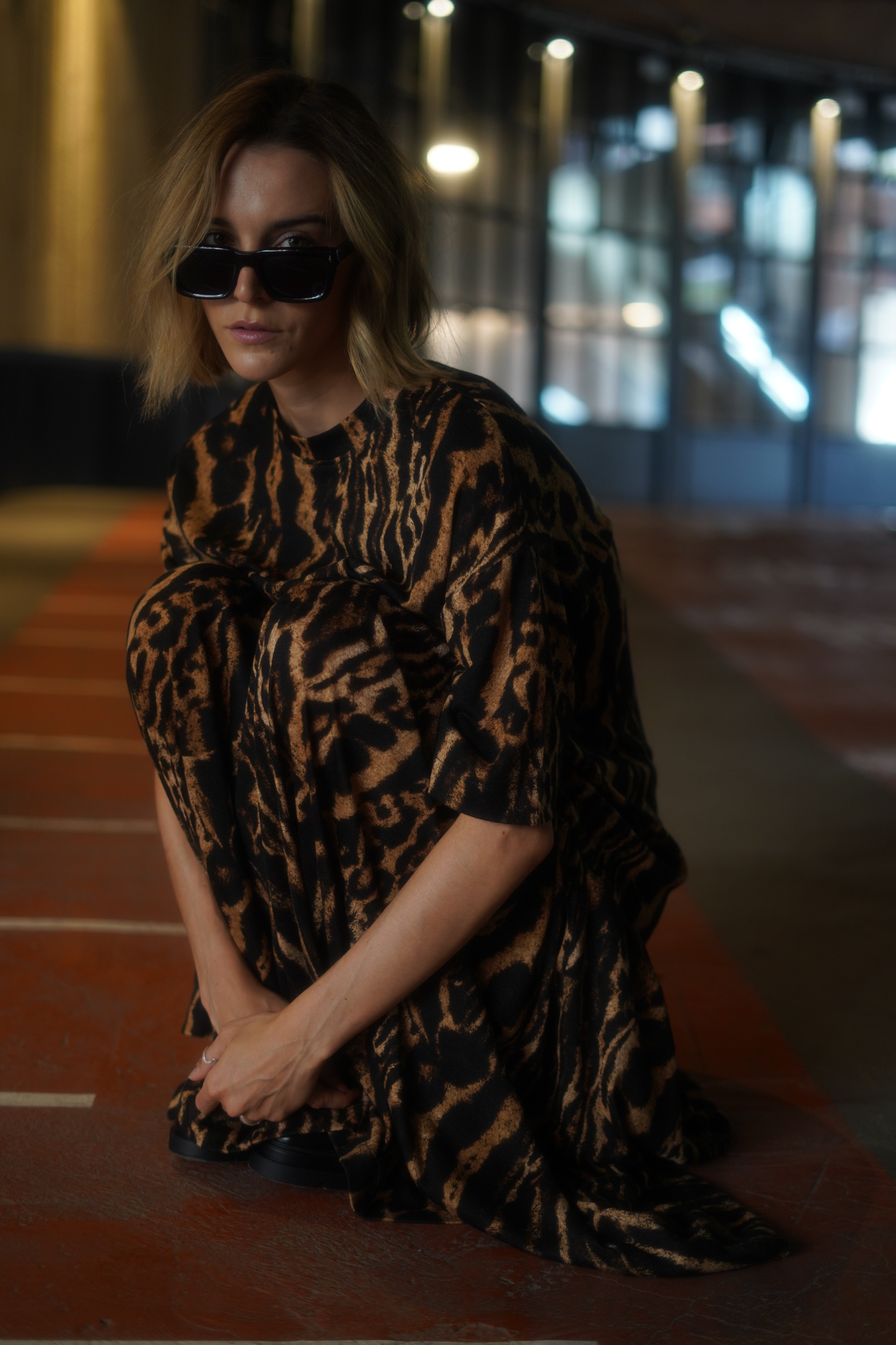 Maxivestido leopardo