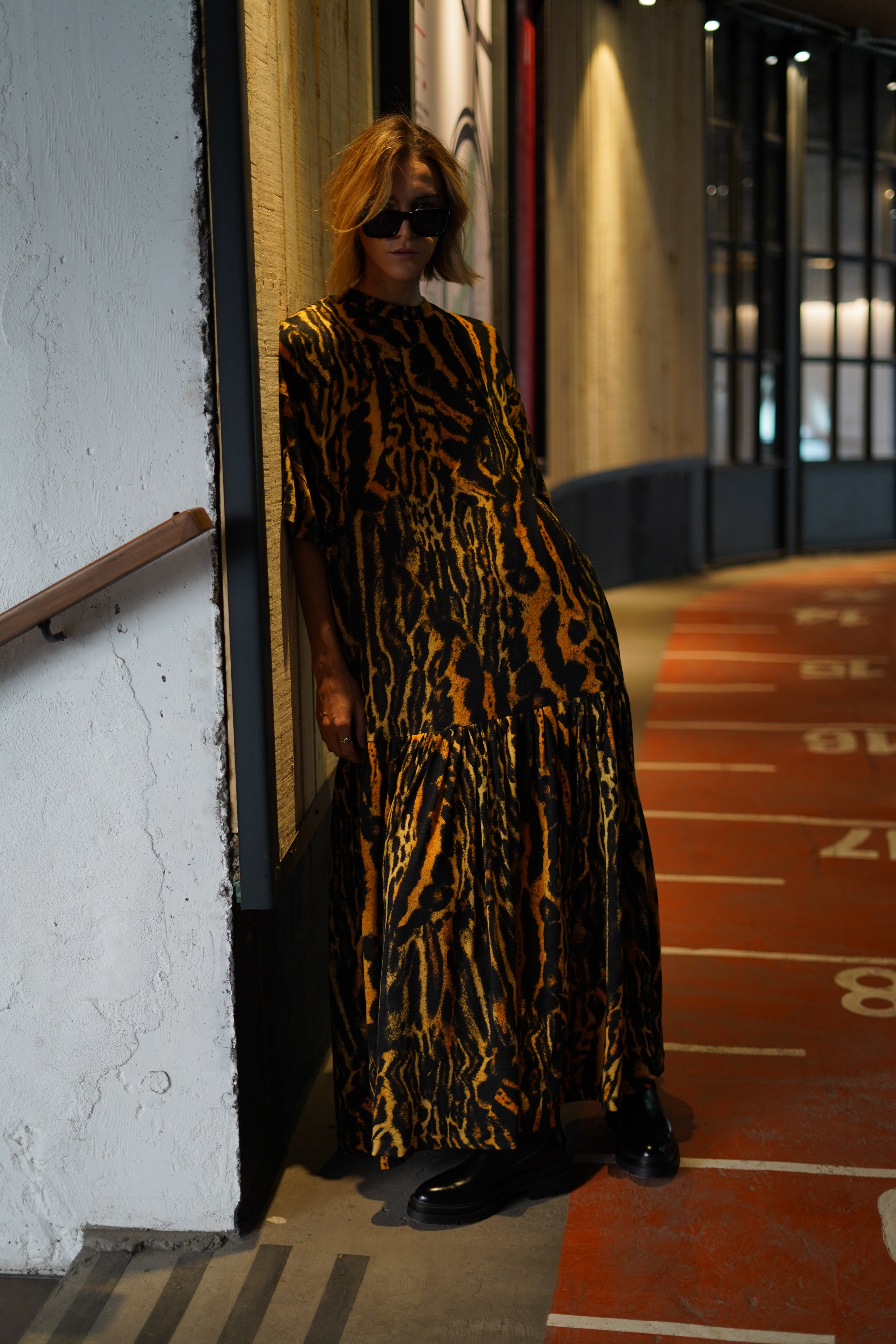 Maxivestido leopardo