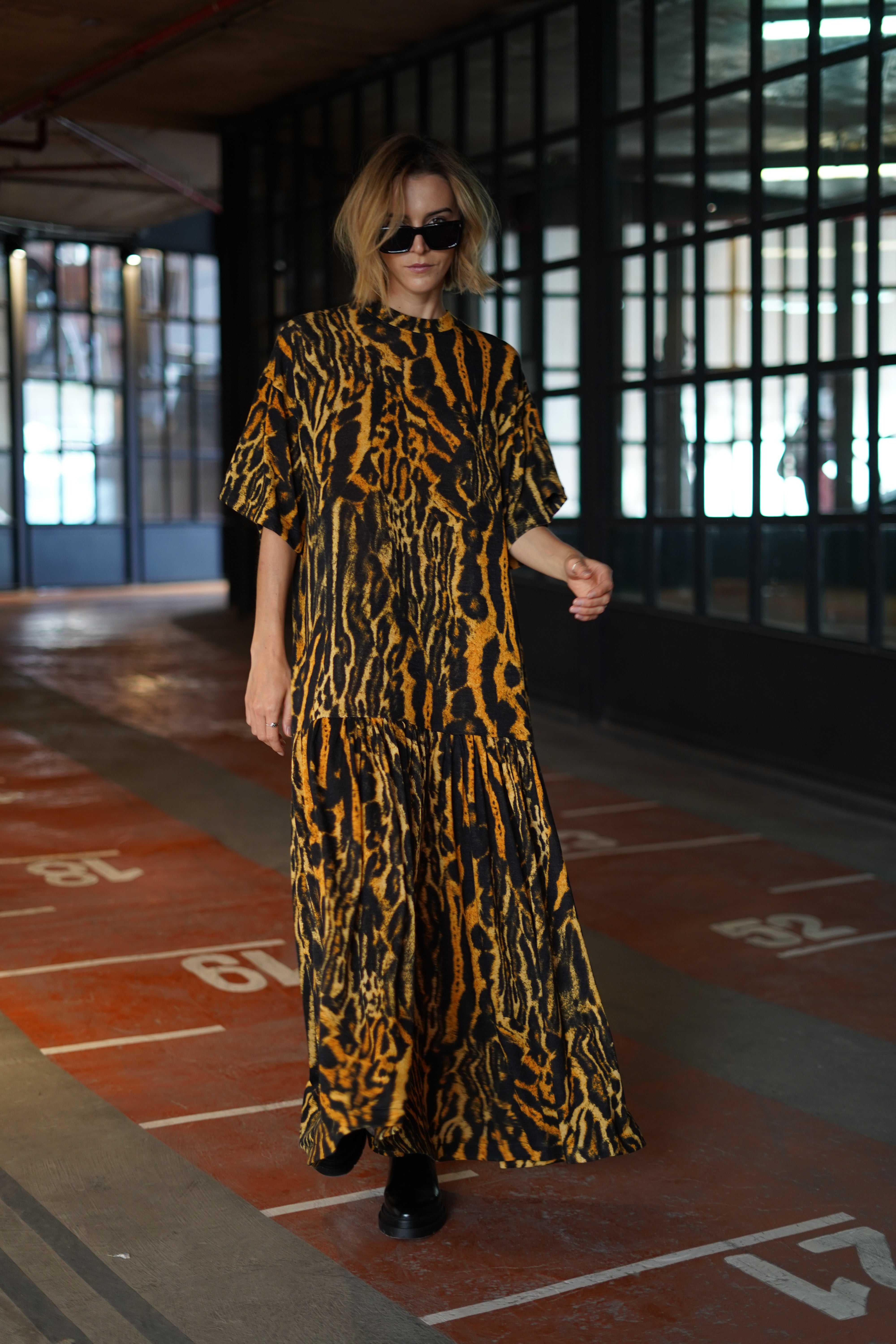 Maxivestido leopardo