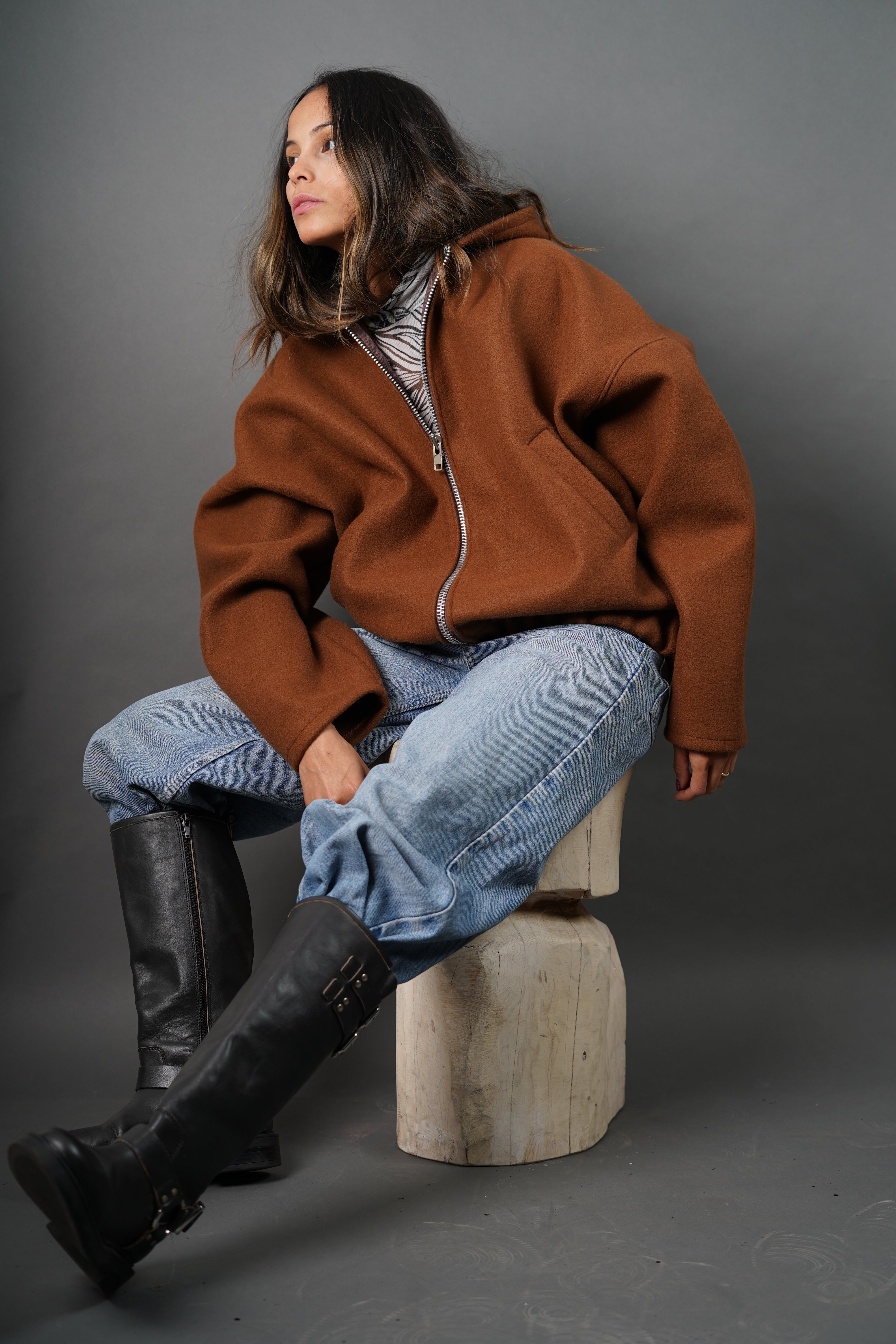Hoodie Paño Oversize
