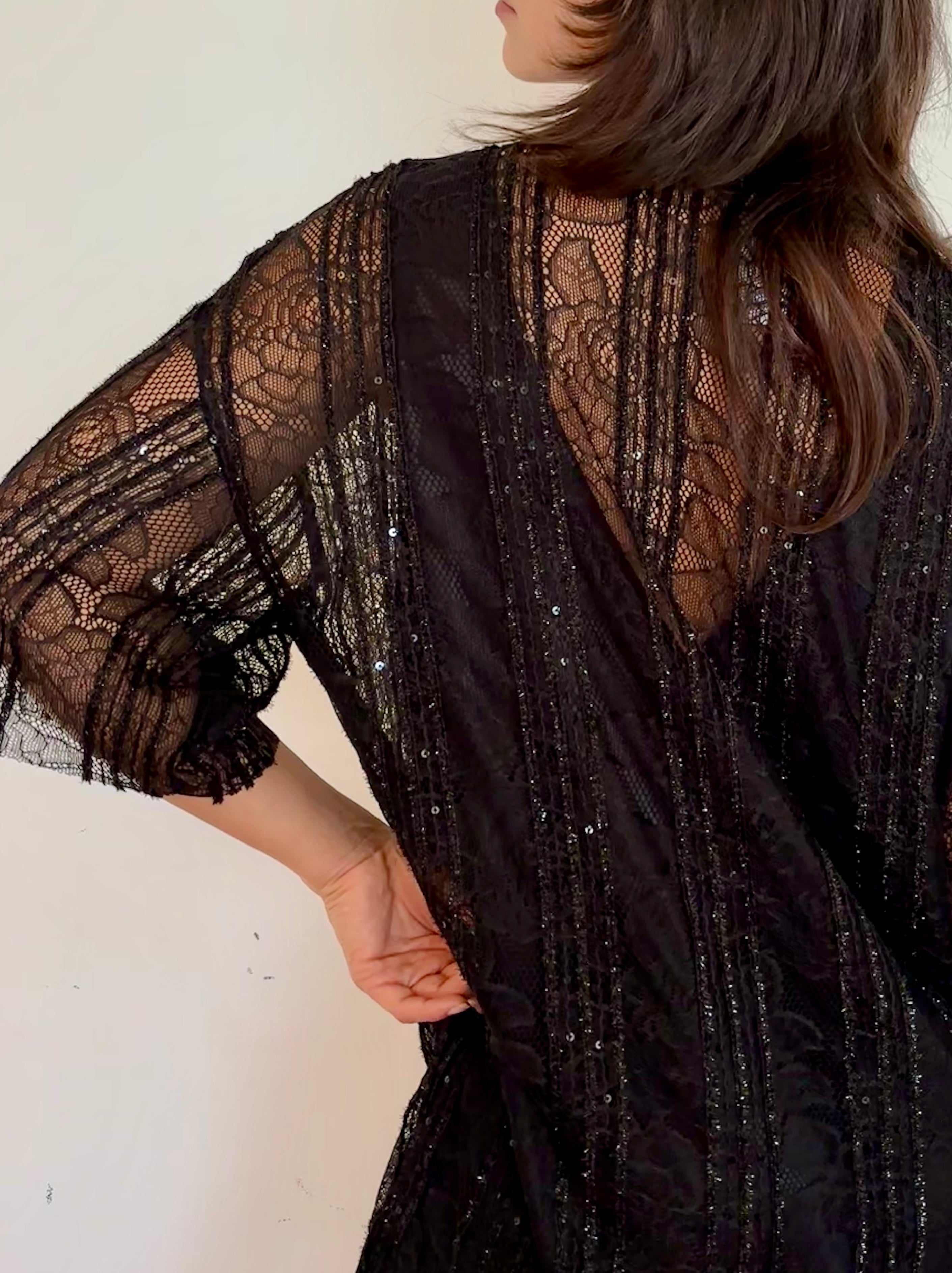 Vestido lencero brillo