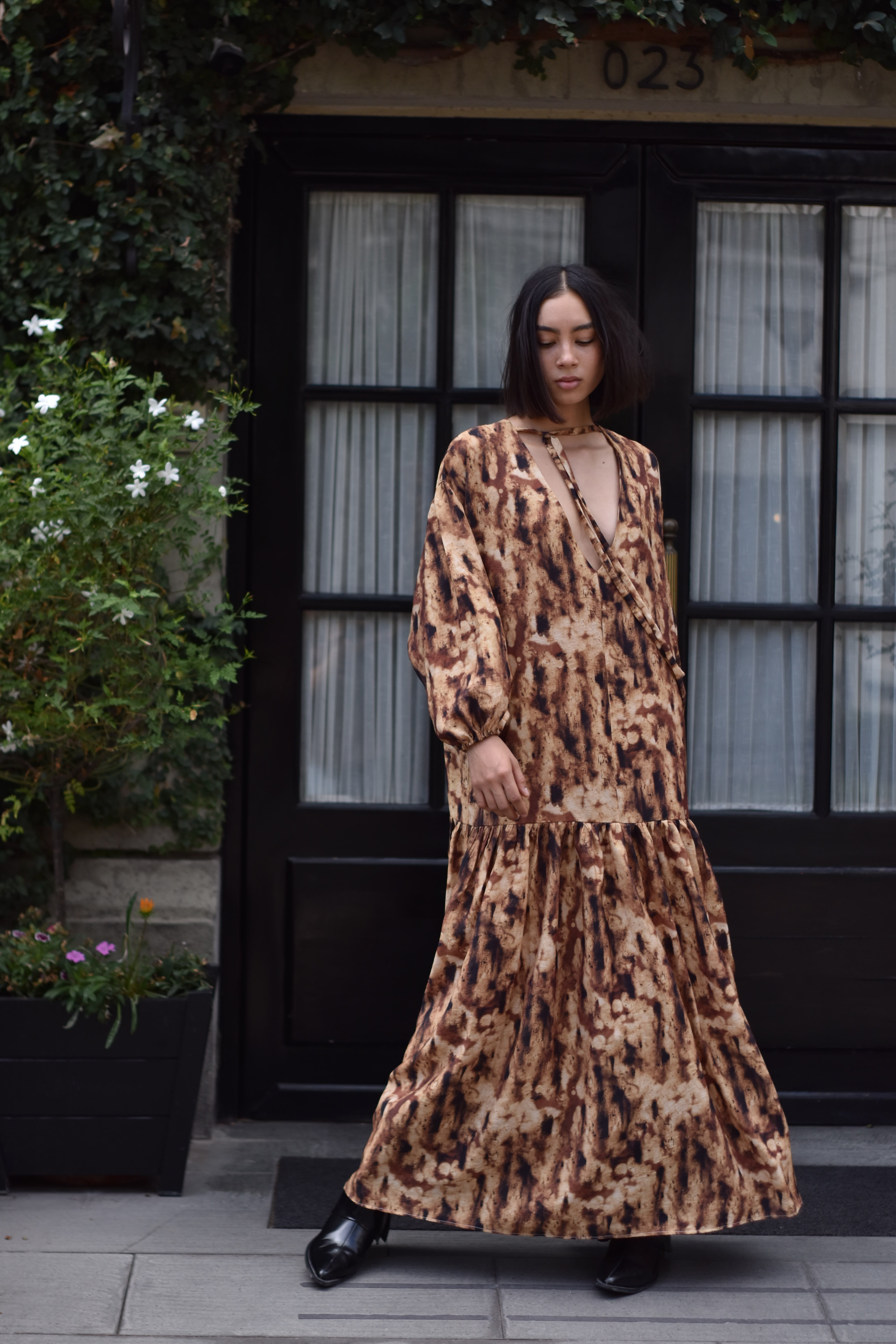 Maxivestido Tie dye