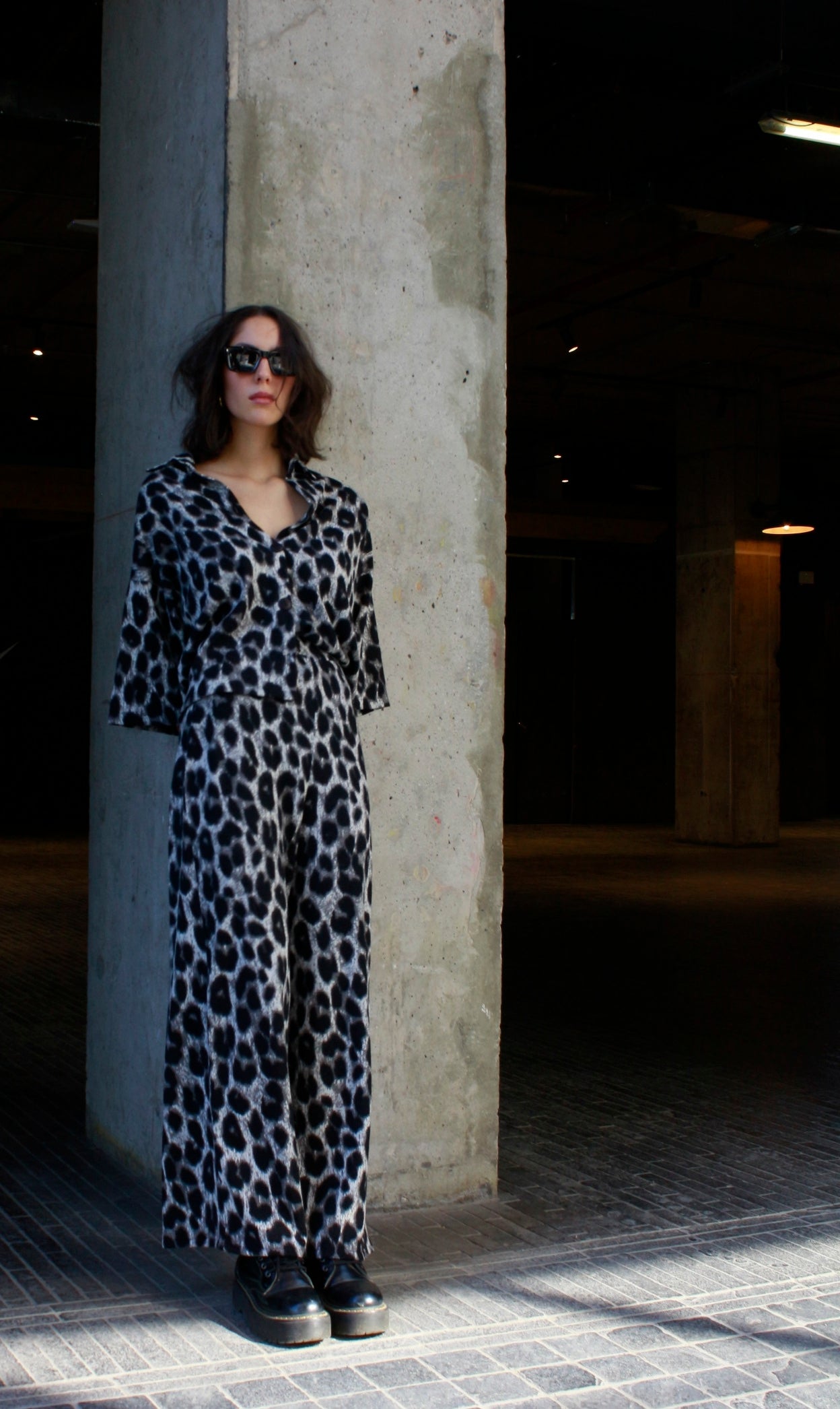 Pantalon Palazzo Leopardo