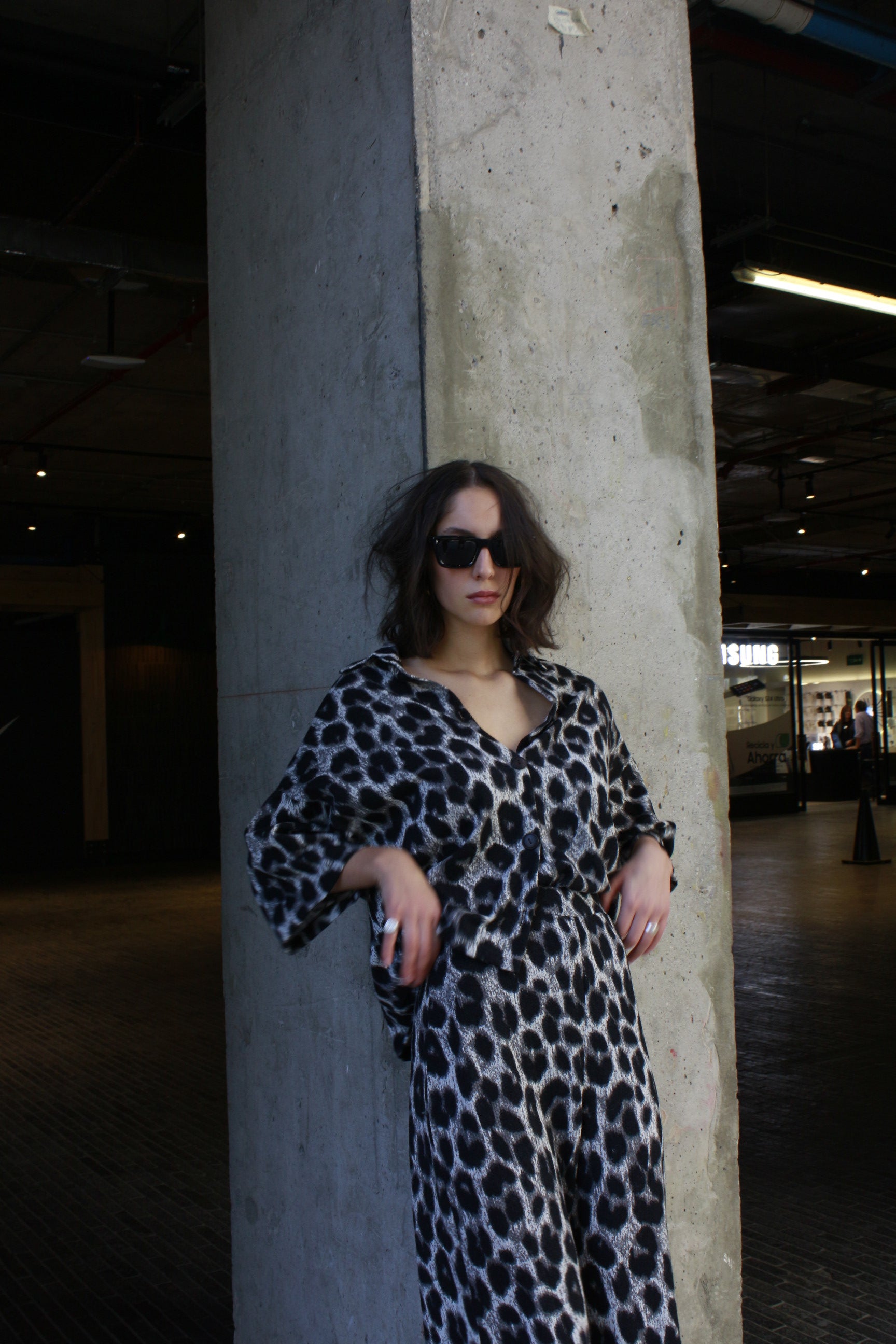 Pantalon Palazzo Leopardo