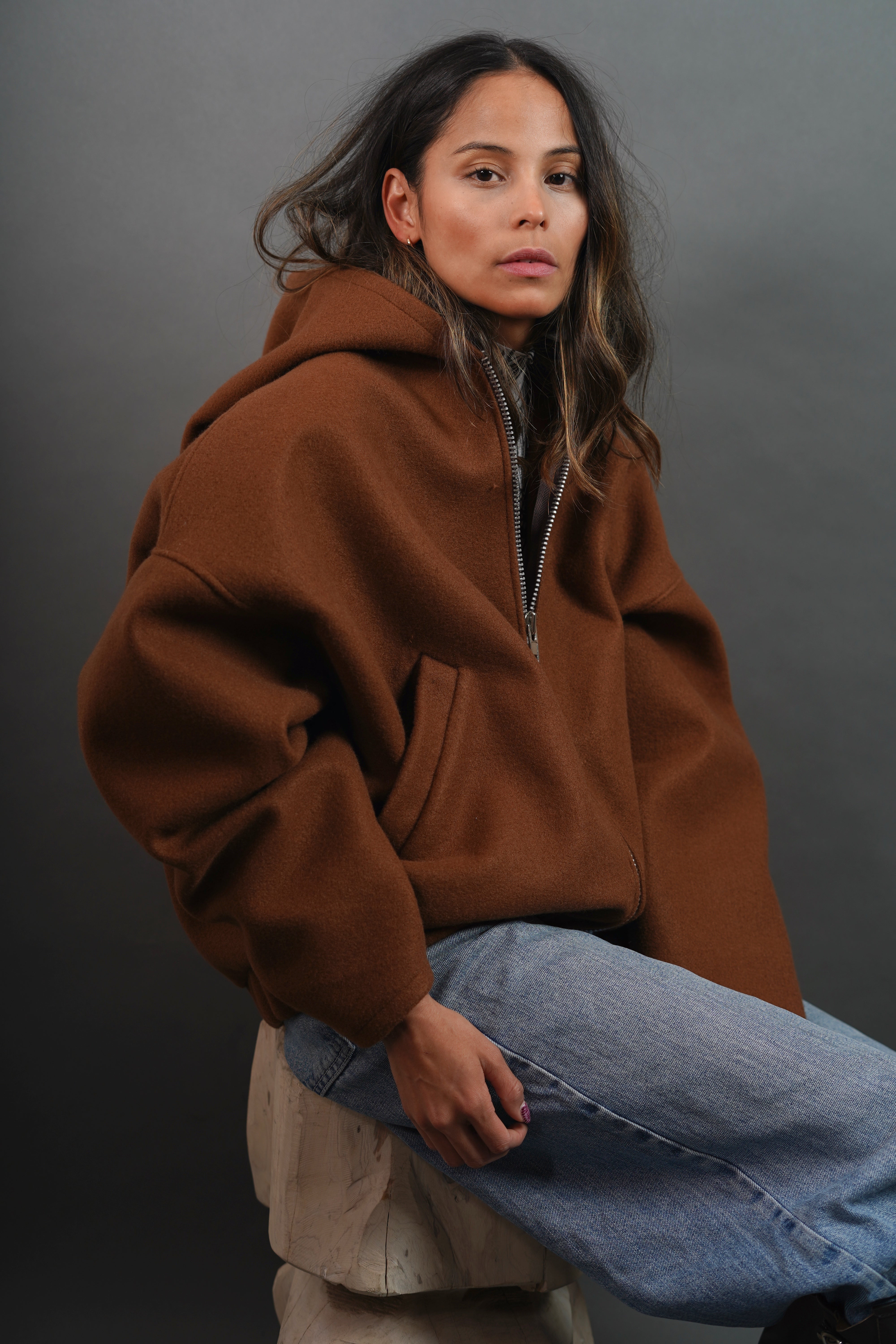 Hoodie Paño Oversize