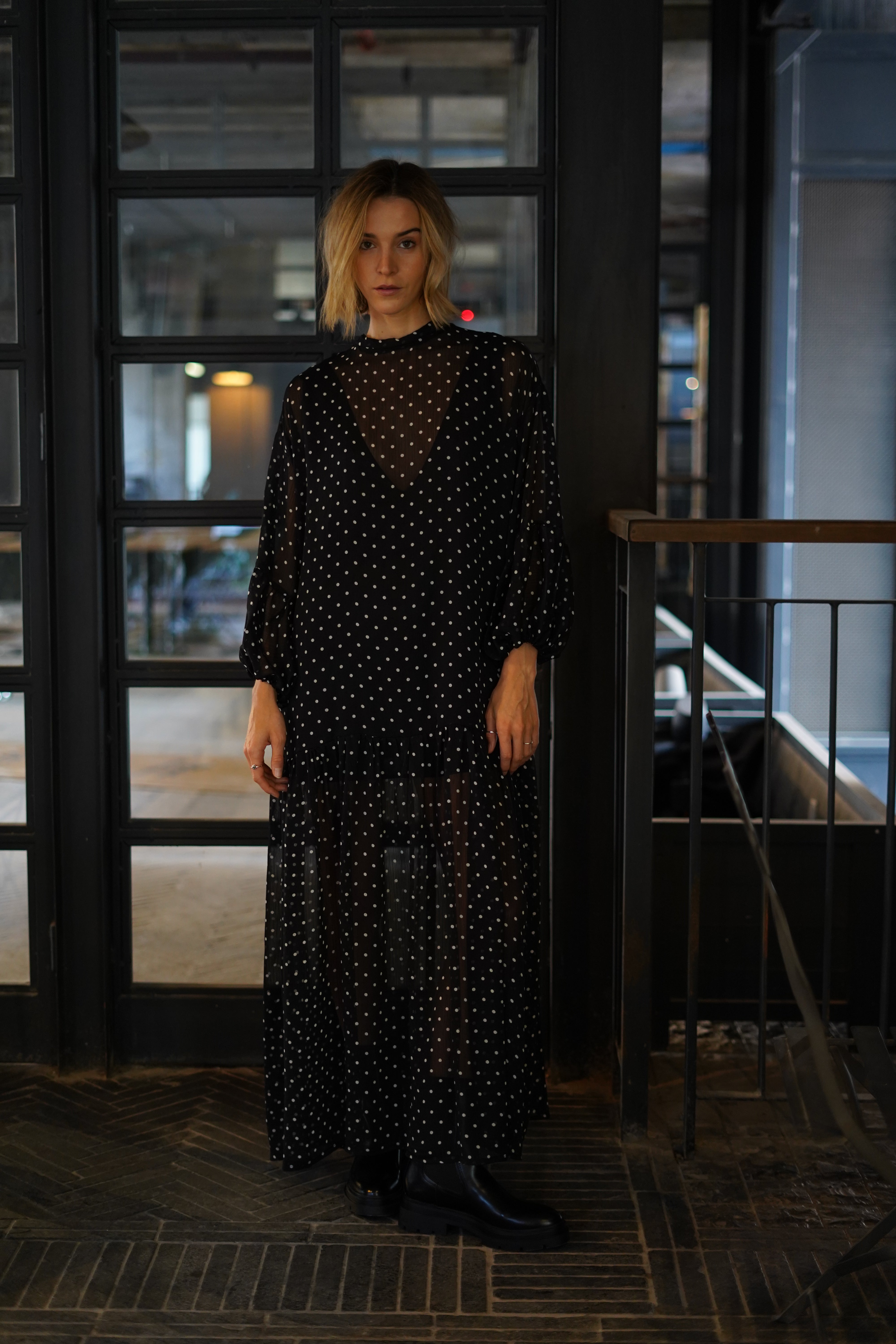 Maxivestido Lunares