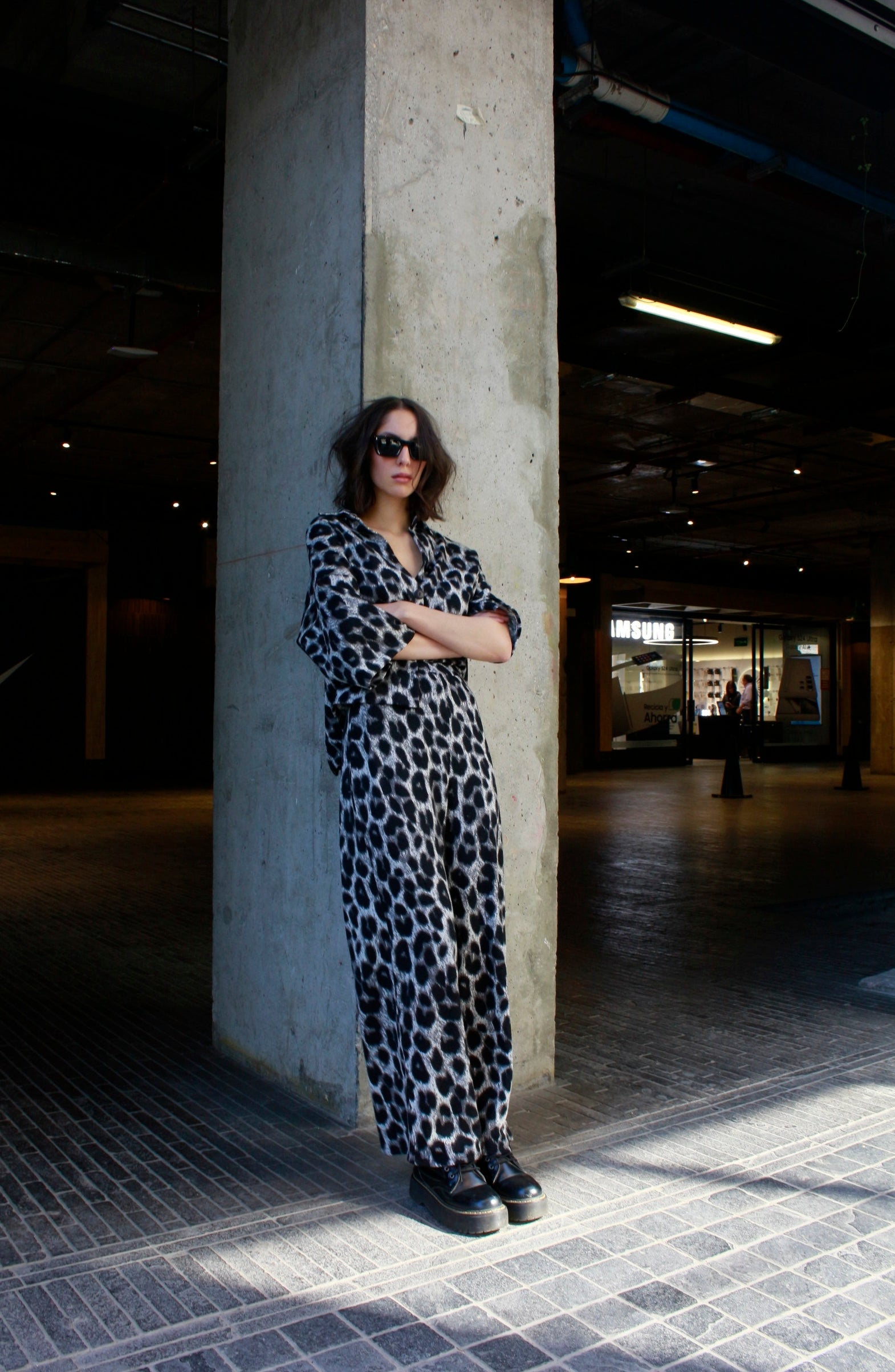 Pantalon Palazzo Leopardo