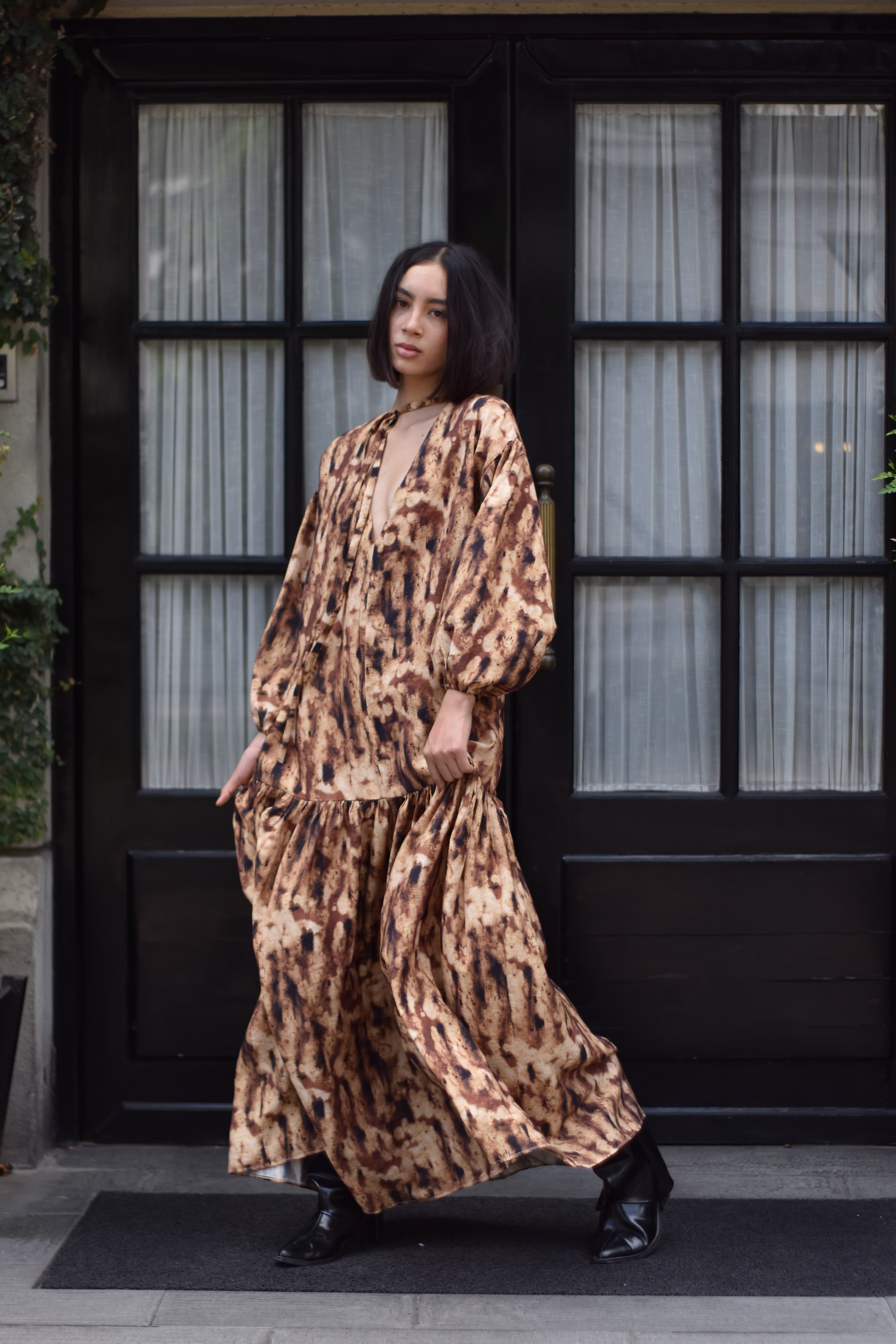 Maxivestido Tie dye