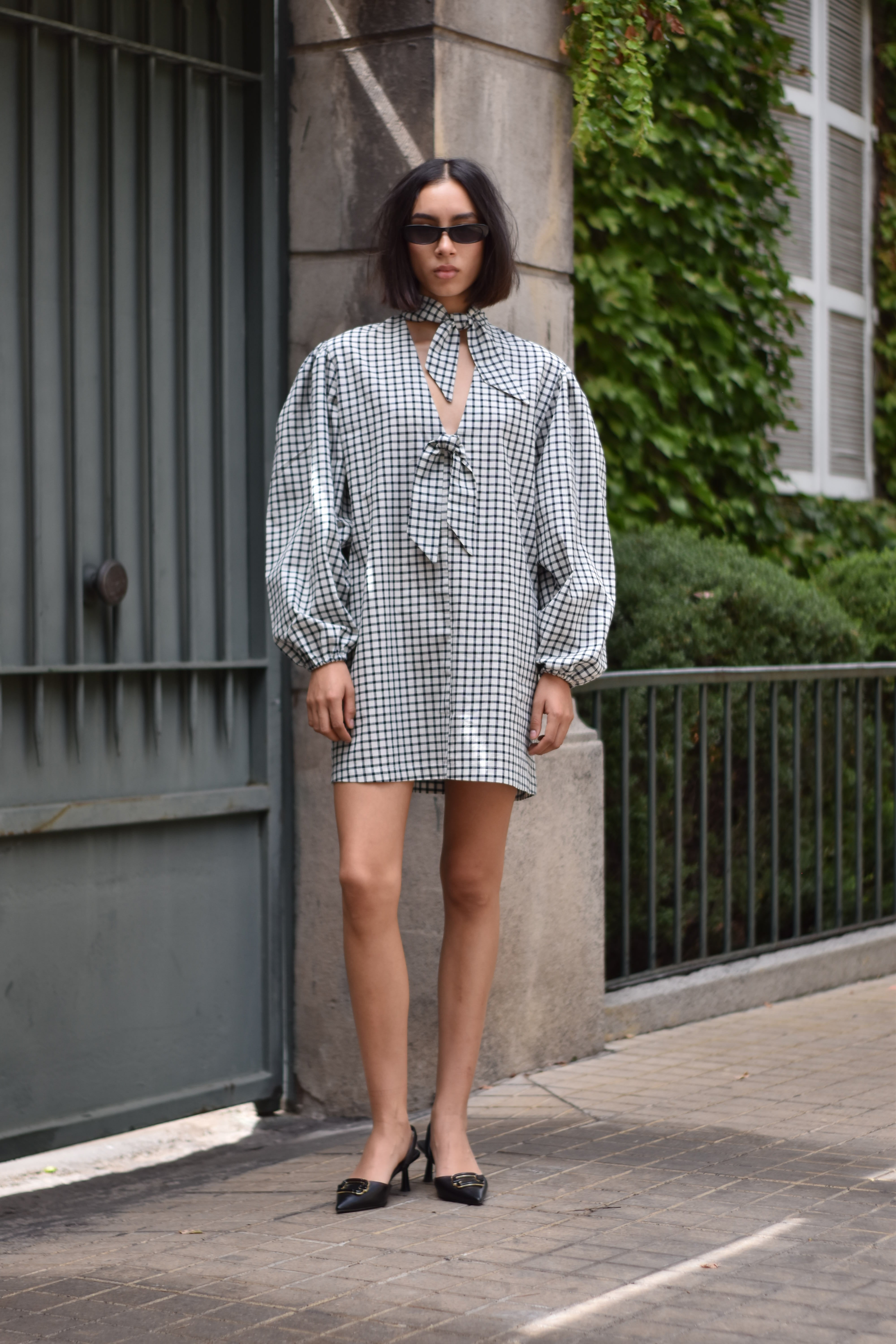 Vestido detalles anudado