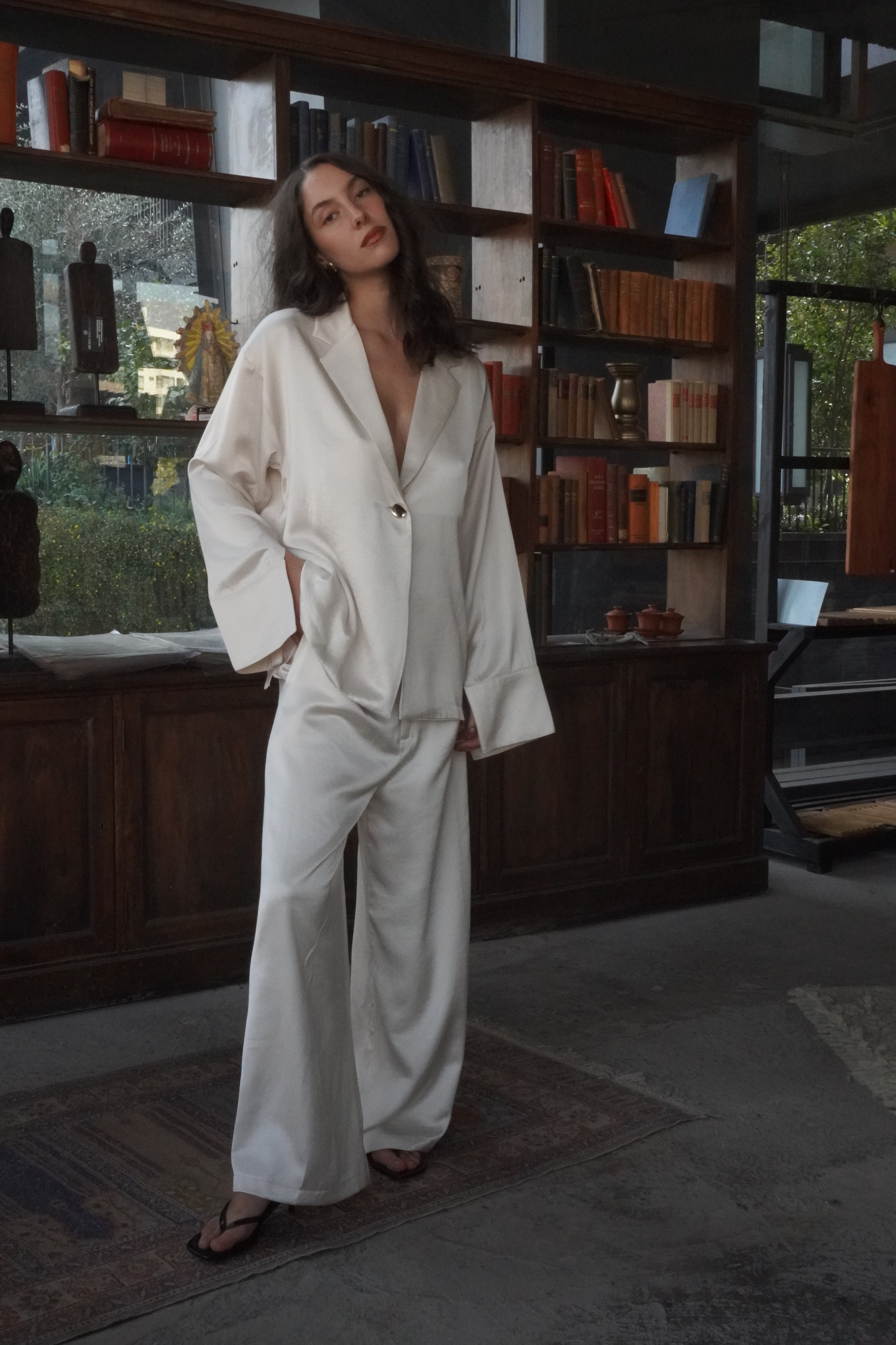 Camisa seda pijamero