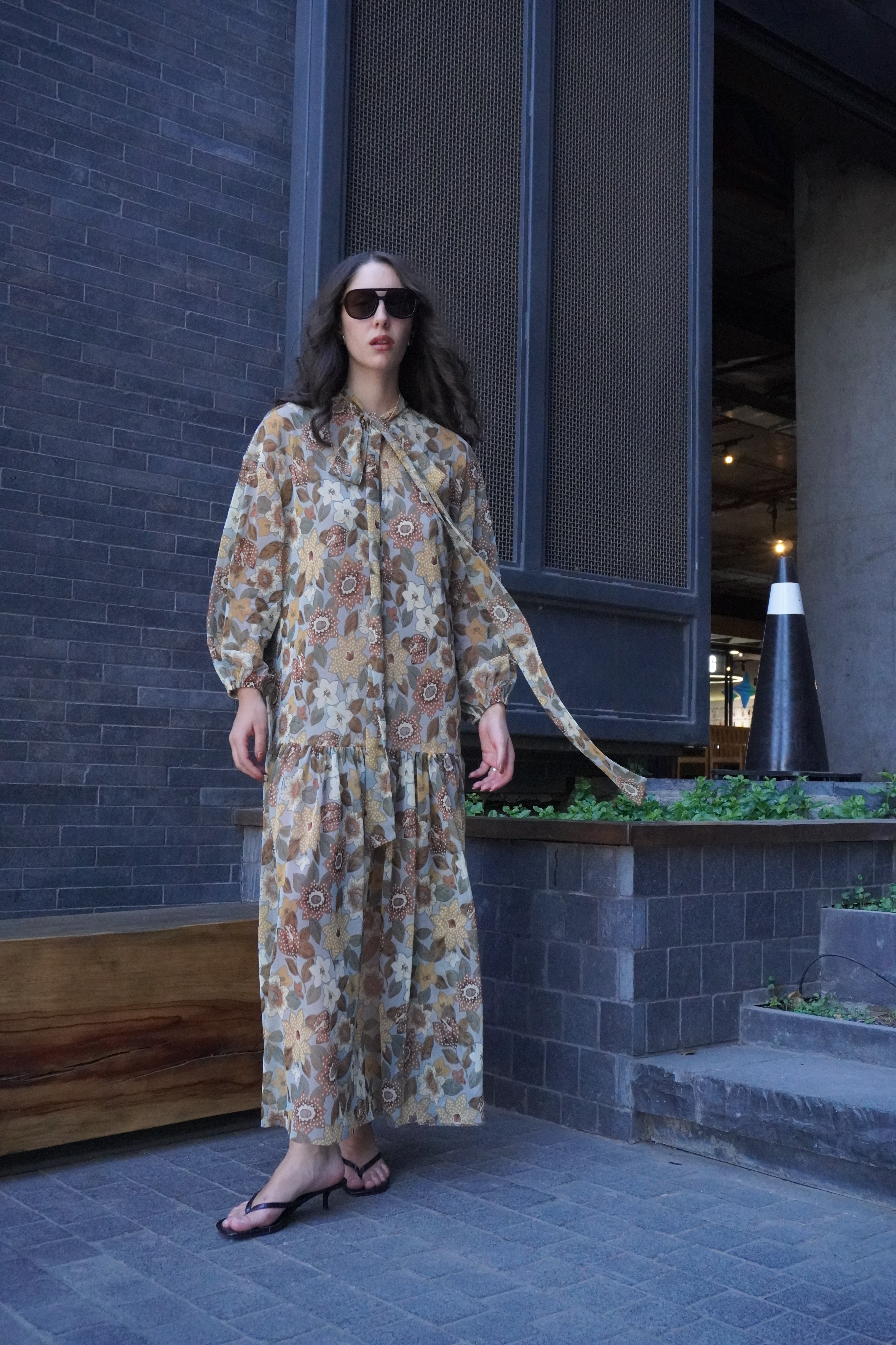 Maxivestido flores