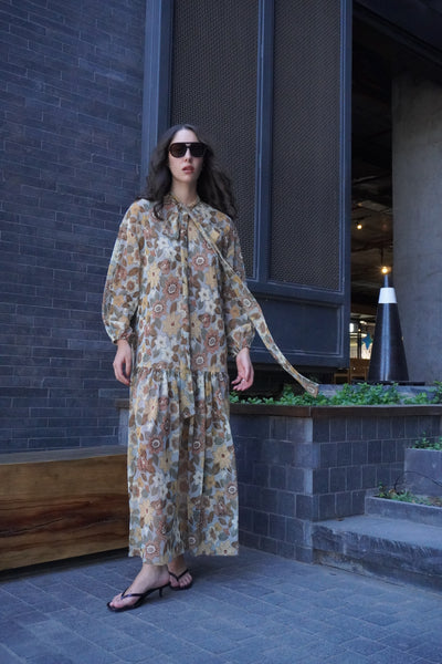 Maxivestido flores