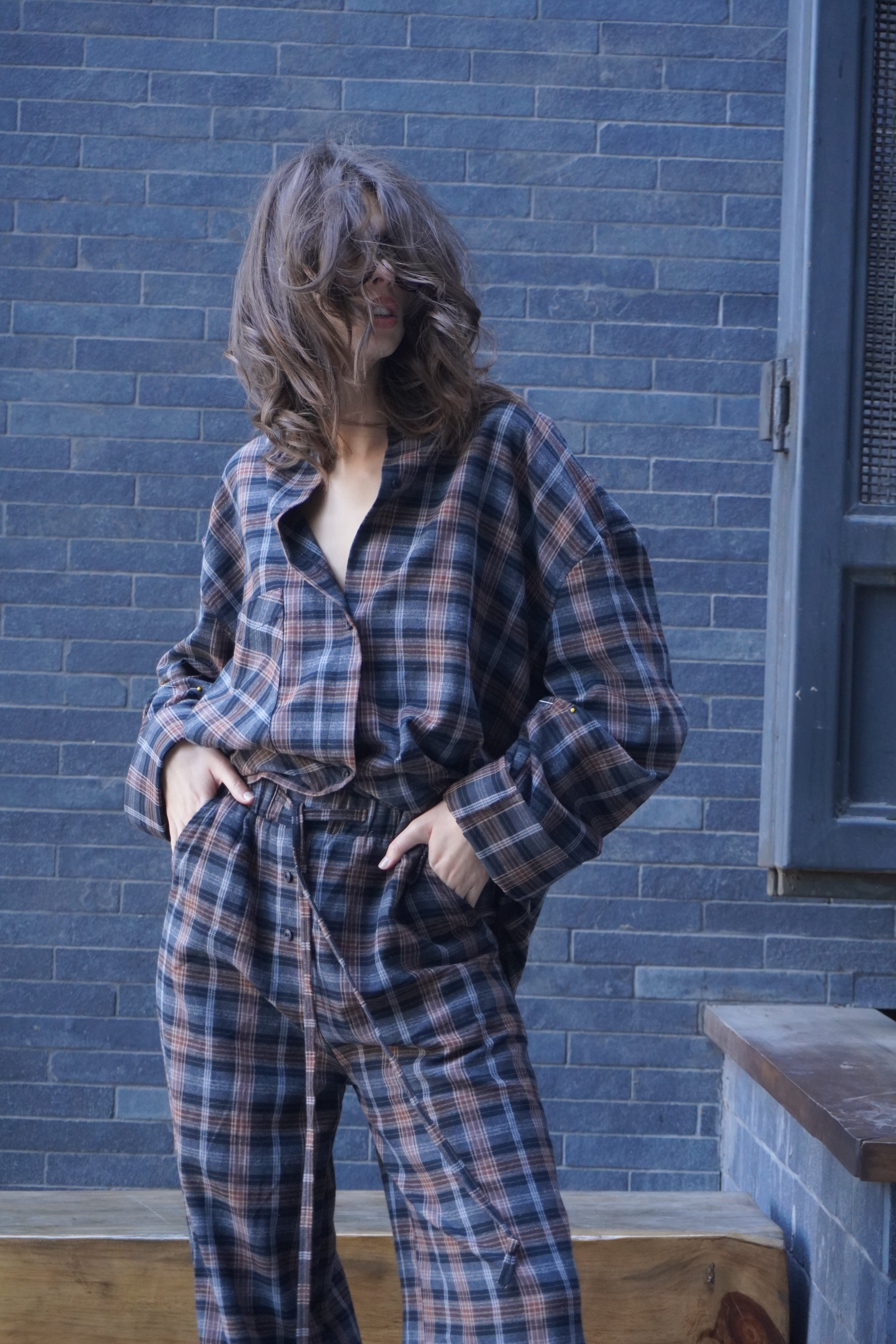 Pantalon pijamero a cuadros