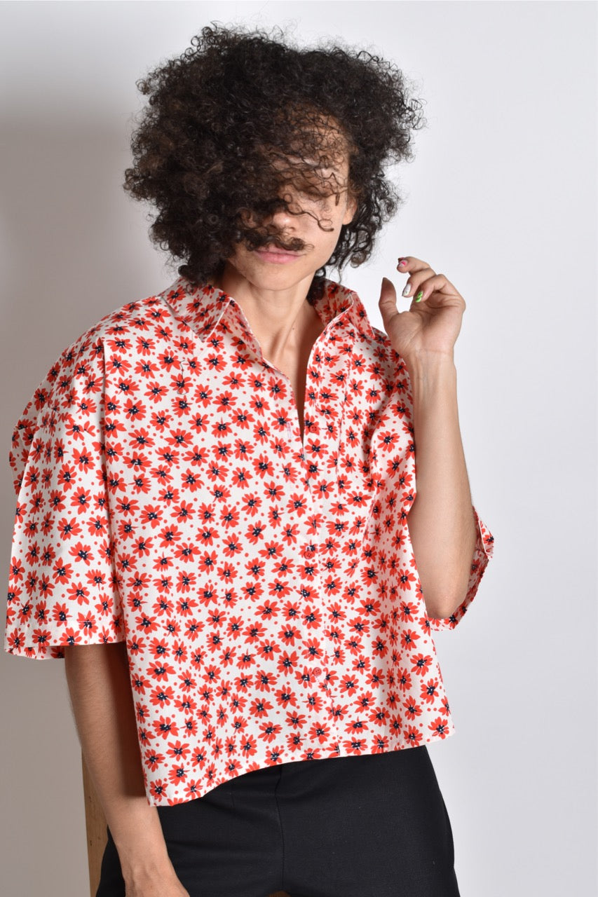 Camisa Oversize Crop