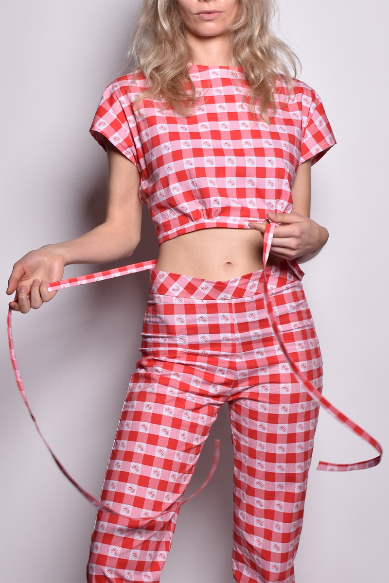 Camisa crop lazada